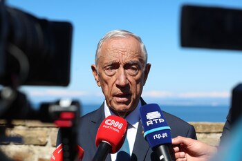 El presidente Marcelo Rebelo de