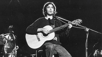 Joan Manuel Serrat de joven.