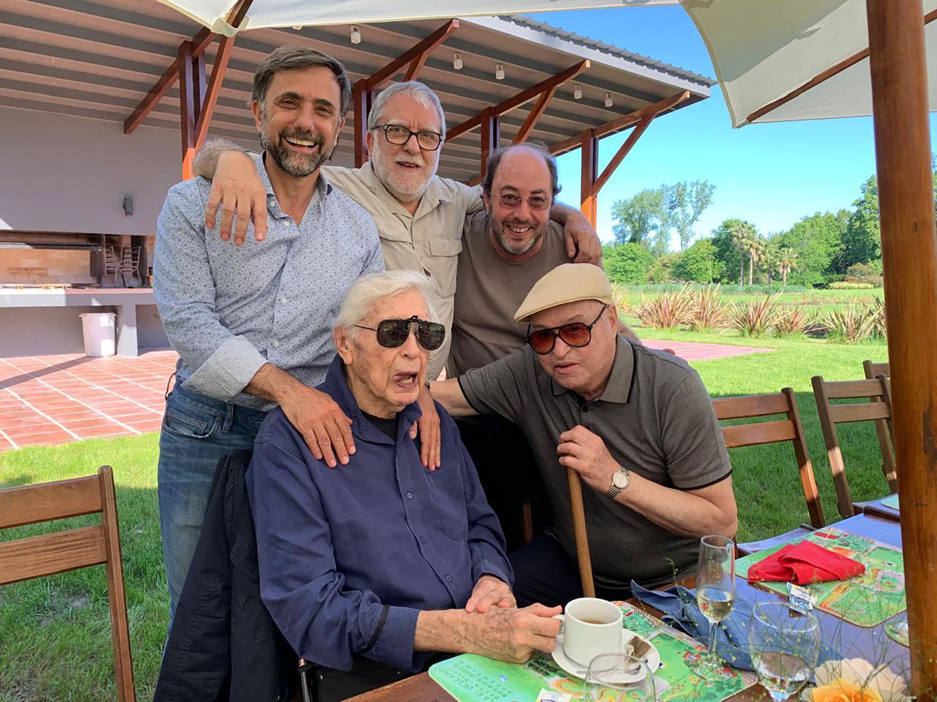 Junto a Christian Boltanski, Bastón Díaz y Pablo Reinoso en El Descanso, Tigre