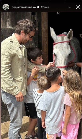 Benjamín Vicuña de vacaciones con