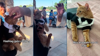 Una mujer “bautiza” a su