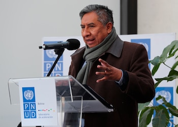 En la imagen, el canciller