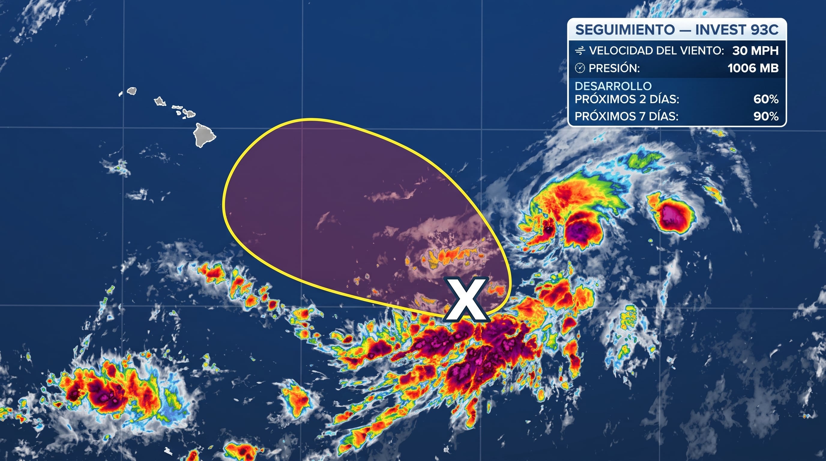 Hawái bajo alerta por un sistema tropical que podría intensificarse y elevar el oleaje