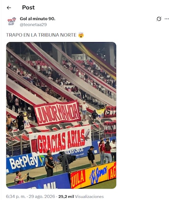 La barra del Junior comenzó a pedir la salida del entrenador jugados cinco partidos - crédito X