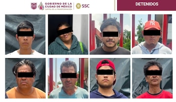 Siete hombres y una mujer fueron puestos a disposición del ministerio público capitalino tras el hecho. Crédito: SSC