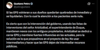 Gustavo Petro indicó que no