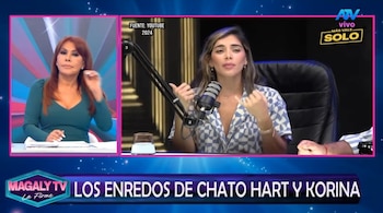 Magaly Medina arremete contra Mario Hart por culparla de la polémica con Korina Rivadeneira. Captura: Magaly TV La Firme.
