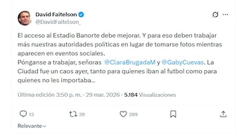 Faitelson explotó contra Clara Brugada por el operativo de movilidad en el Estadio Azteca (X/ @DavidFaitelson_)