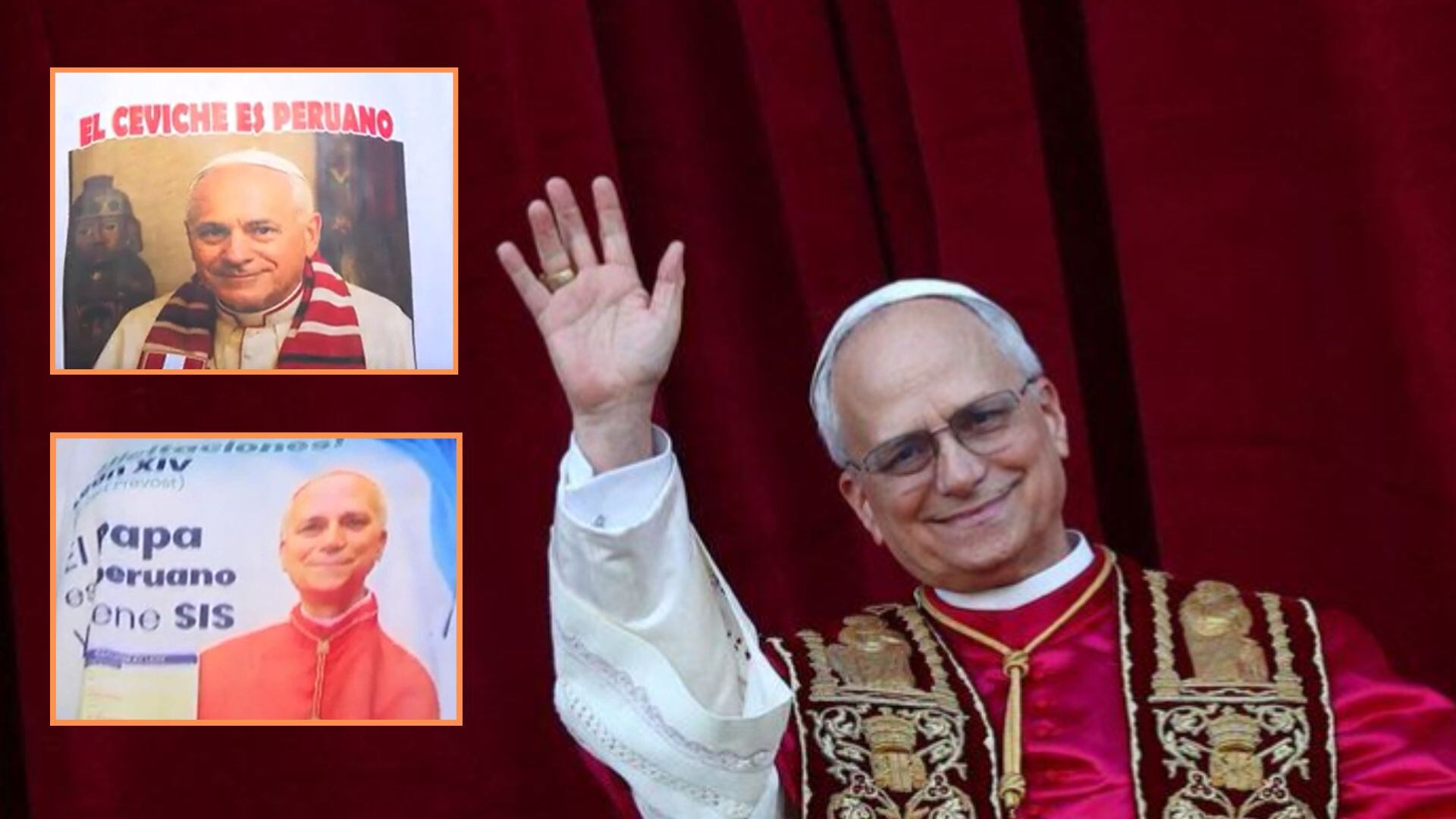 El papa ya se ha vuelto tendencia en Gamarra - Créditos: Reuters/Captura de pantalla de América TV.