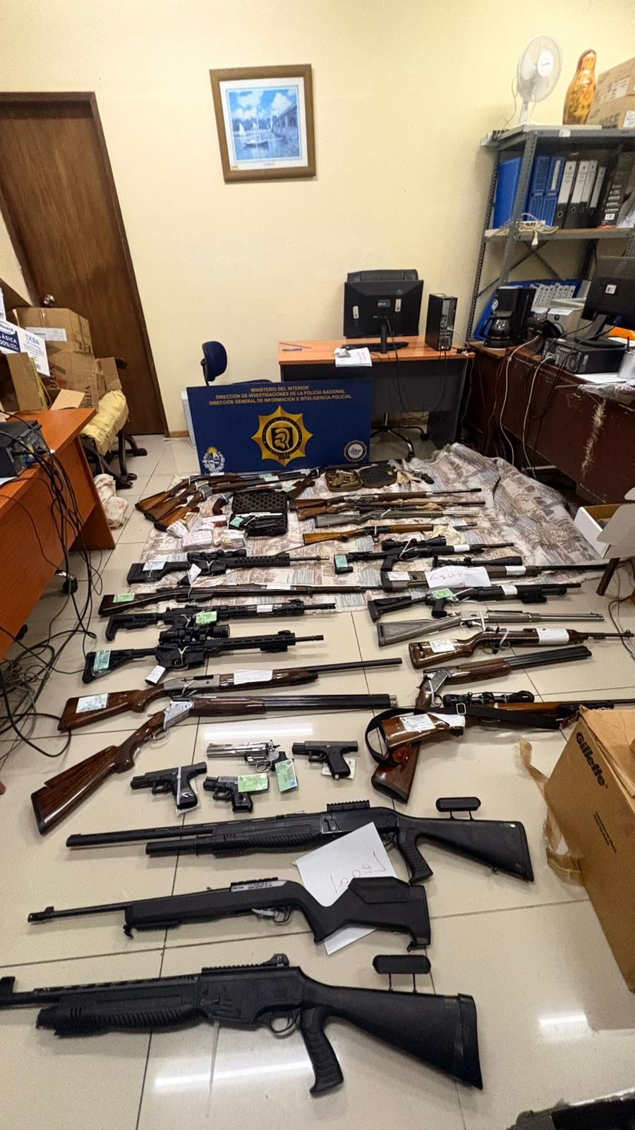 En Uruguay, entre 2013 y 2025 se denunciaron cerca de 16.000 hurtos de armas (Ministerio del Interior)