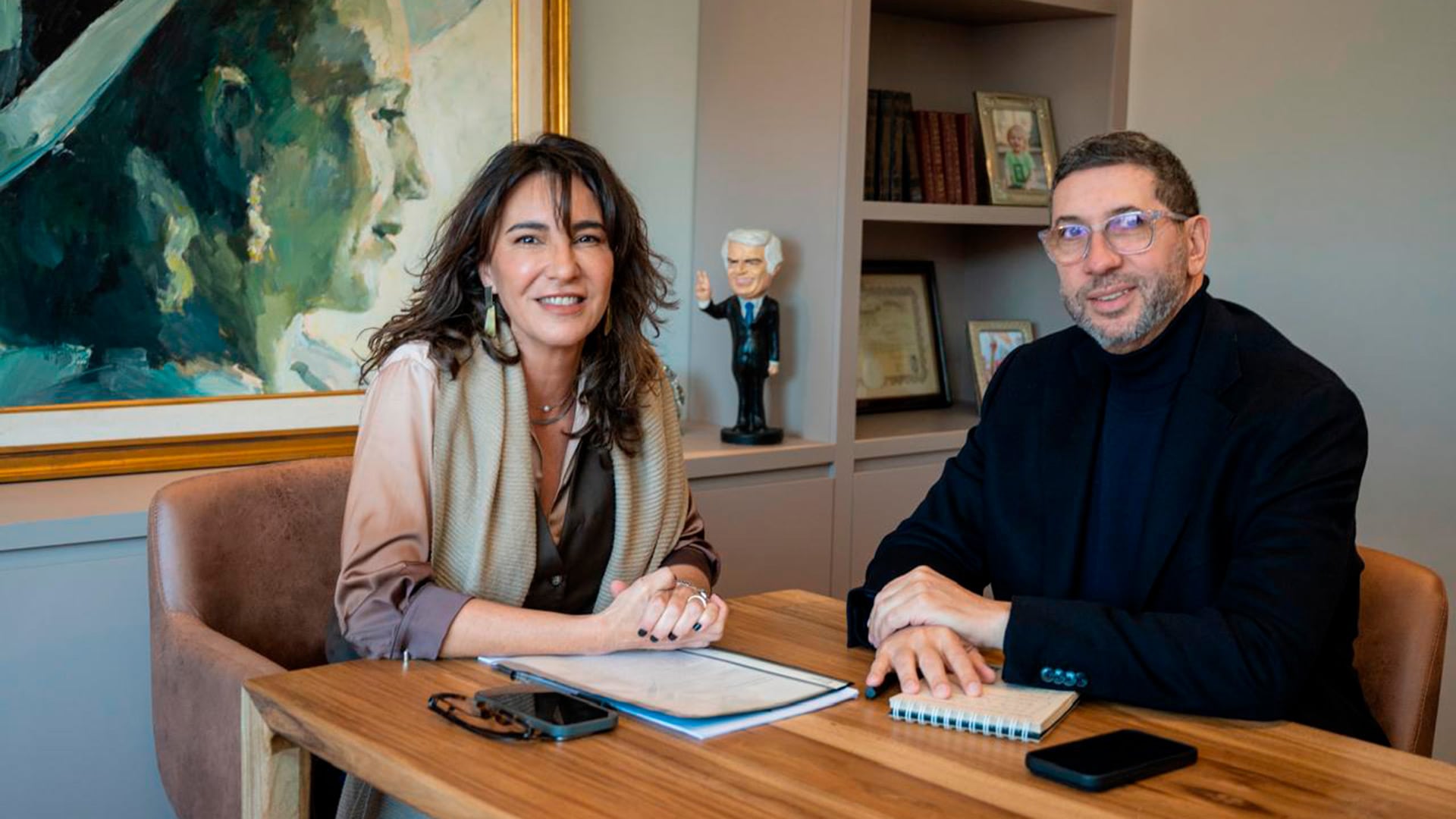 Natalia De la Sota y Juan Manuel Olmos se reunieron el lunes en Córdoba