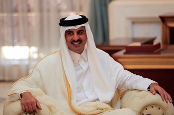 El emir de Qatar, el