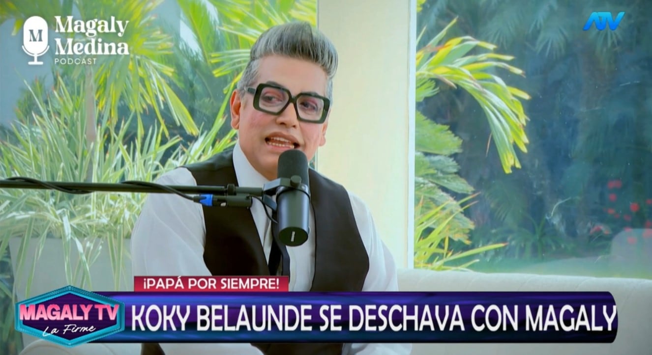 Koky Belaunde conmueve al hablar de sus nietas gemelas: “Las cuido como una madre”. Captura: Magaly TV La Firme.