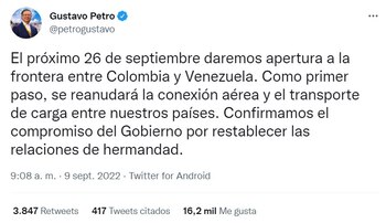 Gustavo Petro y Nicolás Maduro