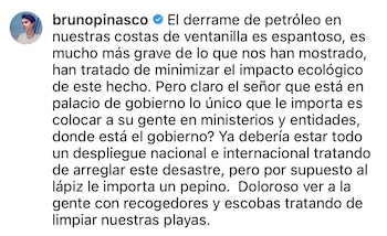 Bruno Pinasco contra el Gobierno