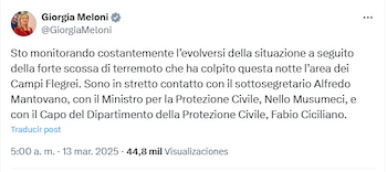 "Estoy siguiendo constantemente la evolución