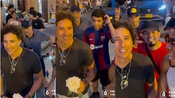 El histórico arquero mexicano Memo Ochoa está de vacaciones en Cartagena: así le dio la bienvenida el alcalde Dumek Turbay