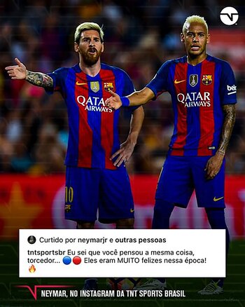 El polémico like de Neymar