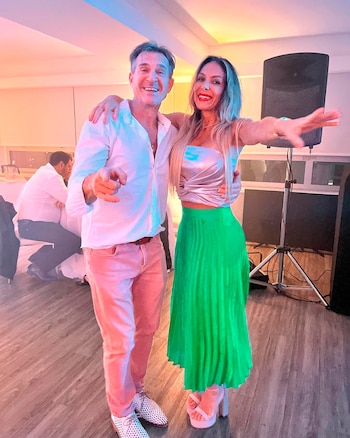 Aníbal Lotocki y su mujer