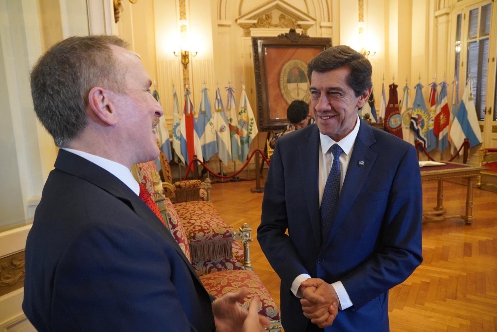 Lamelas con el gobernador de Jujuy Carlos Sadir