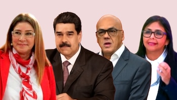 Nicolás Maduro y su esposa,
