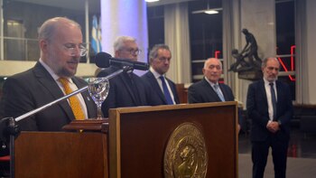 Javier Prida, ayer durante el