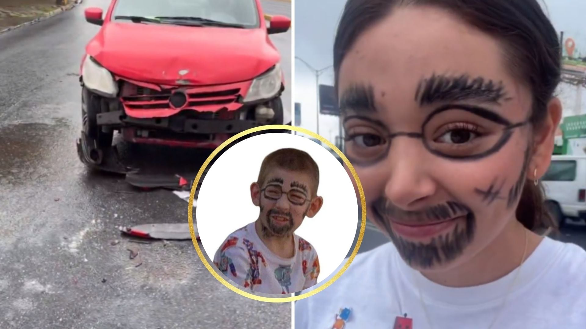 México supera a la IA: joven protagoniza choque con el rostro pintado como Dewey