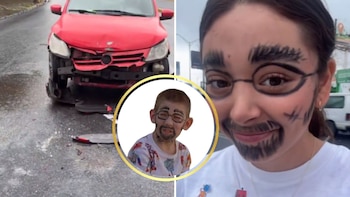 México supera a la IA: joven protagoniza choque con el rostro pintado como Dewey