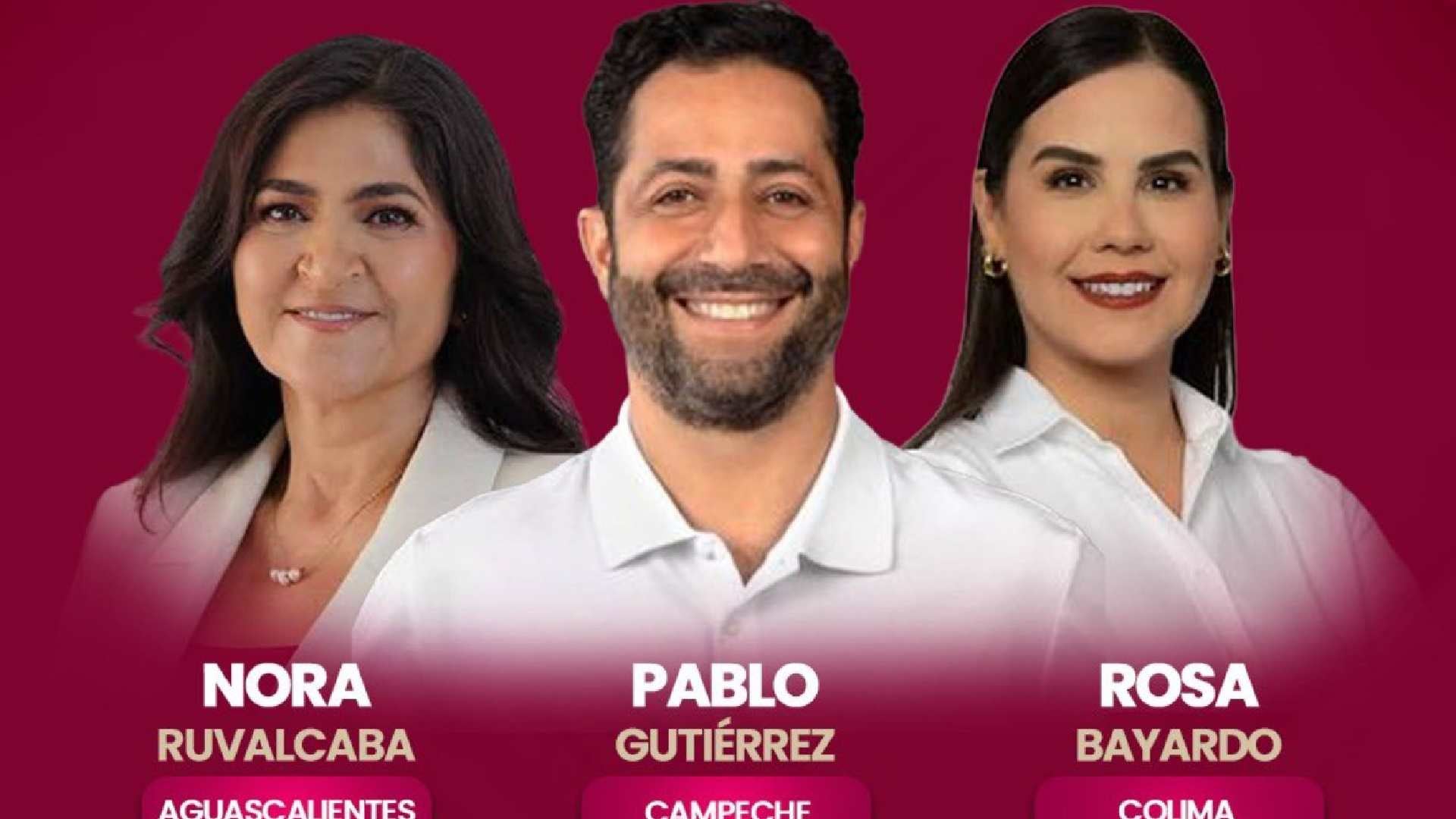 MC pidió al INE que sancione a Morena por presentar a sus candidatos a gobernar Aguascalientes, Campeche y Colima.
Crédito: X/ @JavierLamarque_