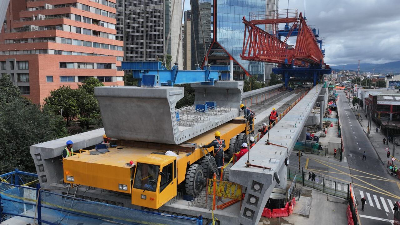 El kattor, maquinaria china clave en la construcción del metro, optimiza el ensamblaje de las dovelas - crédito Metro de Bogotá