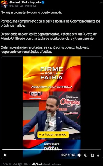 Abelardo de la Espriella dijo