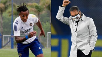 Villa sigue entrenándose en Boca