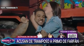 Exponen presunta doble vida sentimental de ‘Cri-Cri’: mujer asegura que él negaba a su esposa. Captura: Magaly TV La Firme.