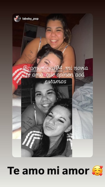 Camilota y Ana celebraron la oficialización del noviazgo con una cena que compartieron en historias de Instagram