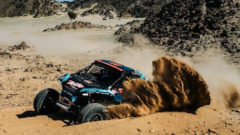 Nicolás Cavigliasso en acción sobre