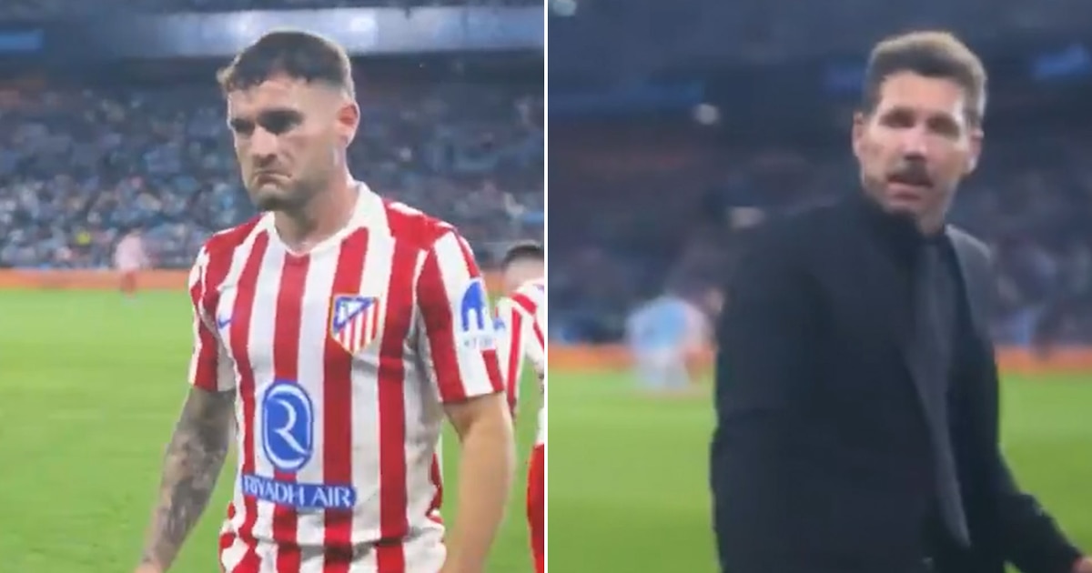 Ingresó en el entretiempo y fue reemplazado a los 30 minutos: el enojo de un futbolista del Atlético de Madrid con Simeone