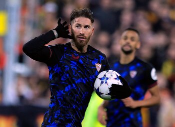 El defensa español Sergio Ramos