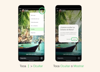 Así se cambia la privacidad de estados en WhatsApp desde “Novedades” - crédito Meta