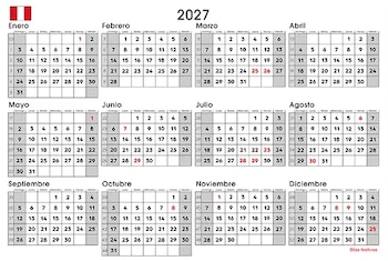 El calendario del 2027 sería muy distinto al de años anteriores