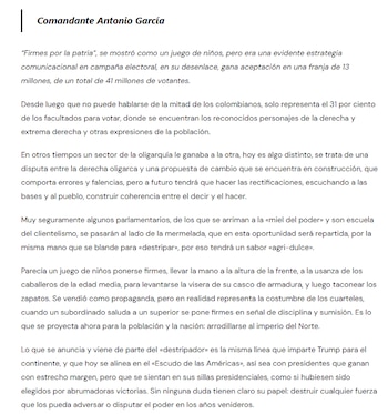 ELN - crédito Voces/ELN