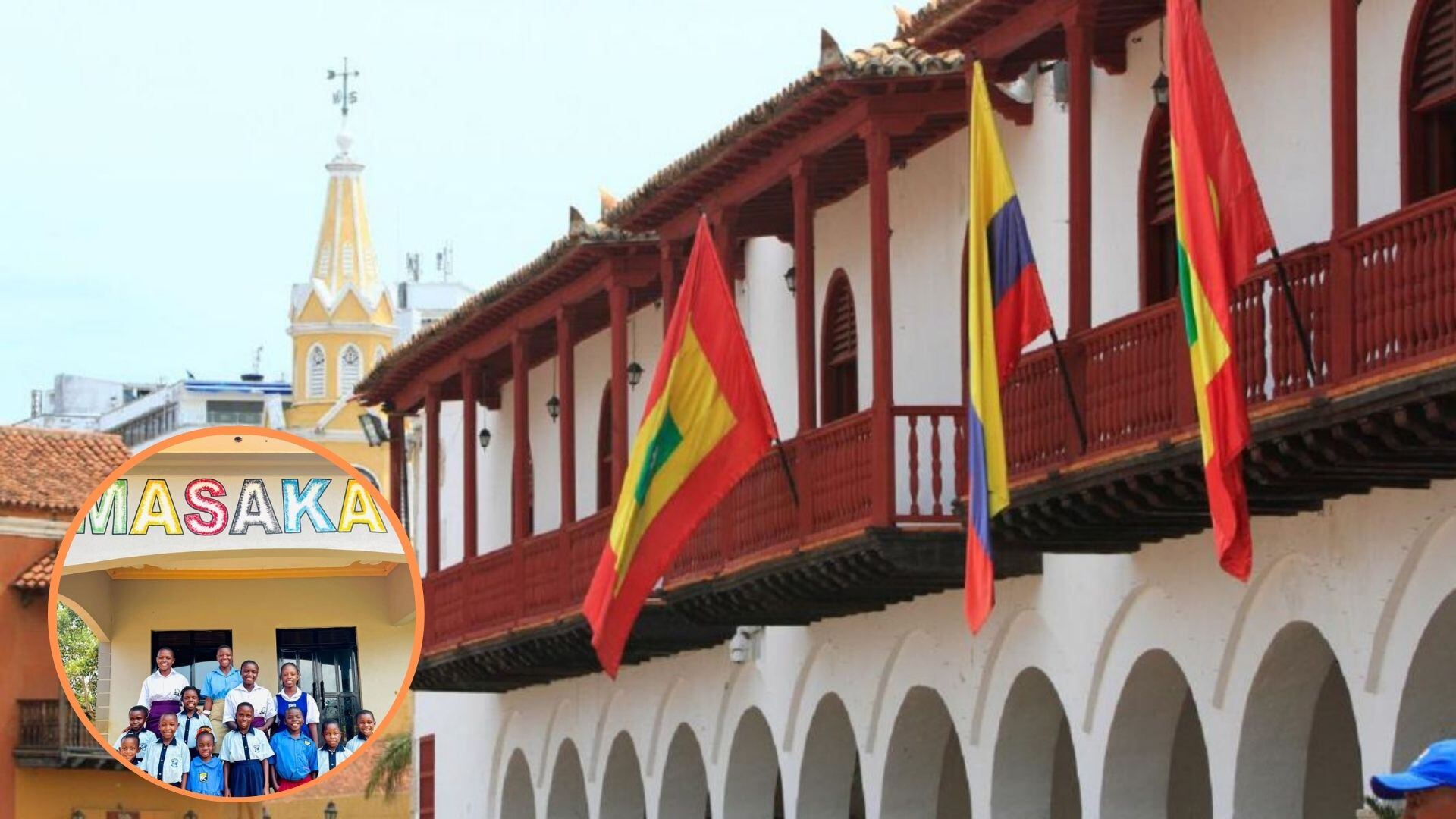 Un grupo de niños artistas de Uganda quedan abandonados en Cartagena tras festival musical - crédito Alcaldía de Cartagena/masakakidsafricana/Instagram
