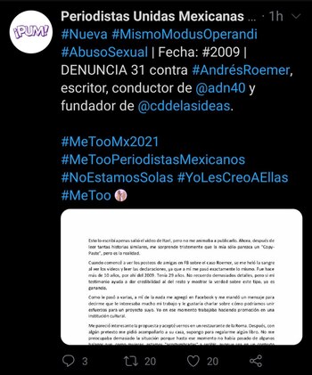 Periodistas Unidas Mexicanas han
