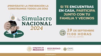 Al finalizar el Simulacro Nacional,