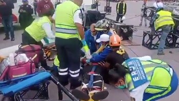 Se desplomó una estructura en