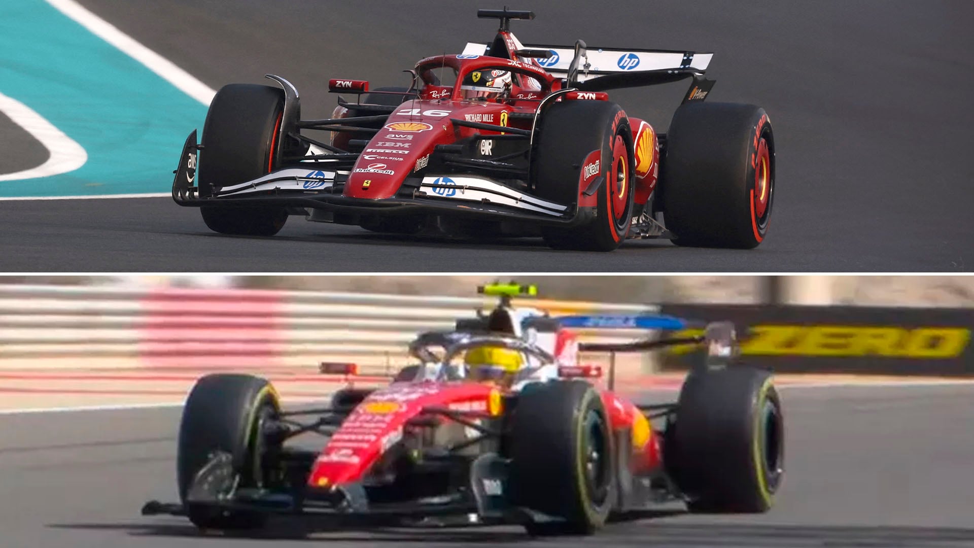 Ferrari sorprendió en las prácticas de F1 con la introducción de un alerón innovador que gira 180 grados (Captura de video)