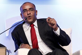 El vicepresidente de Guyana, Bharrat