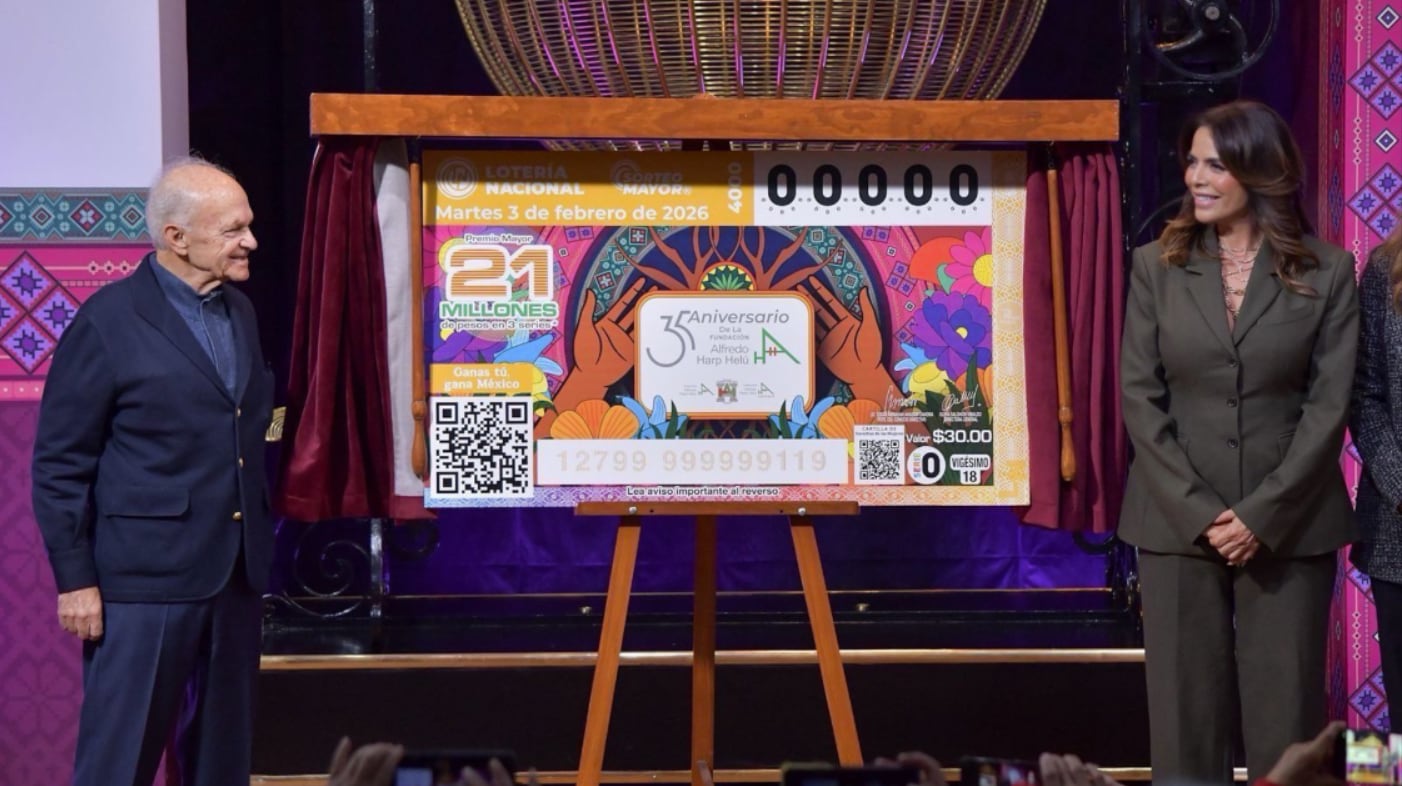 La Lotería Nacional conmemoró el 35 aniversario de la Fundación Alfredo Harp Helú Foto: Lotyería Nacional