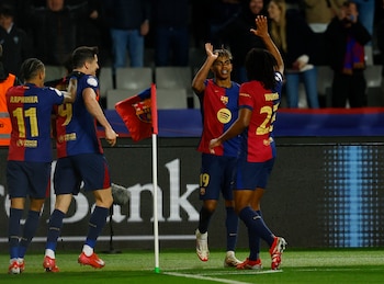 Robert Lewandowski, Lamine Yamal y