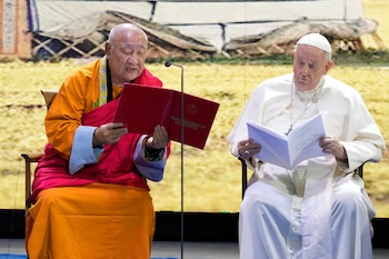 Francisco con Gabju Demberel Choijamts,