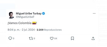 Miguel Uribe, senador del Centro